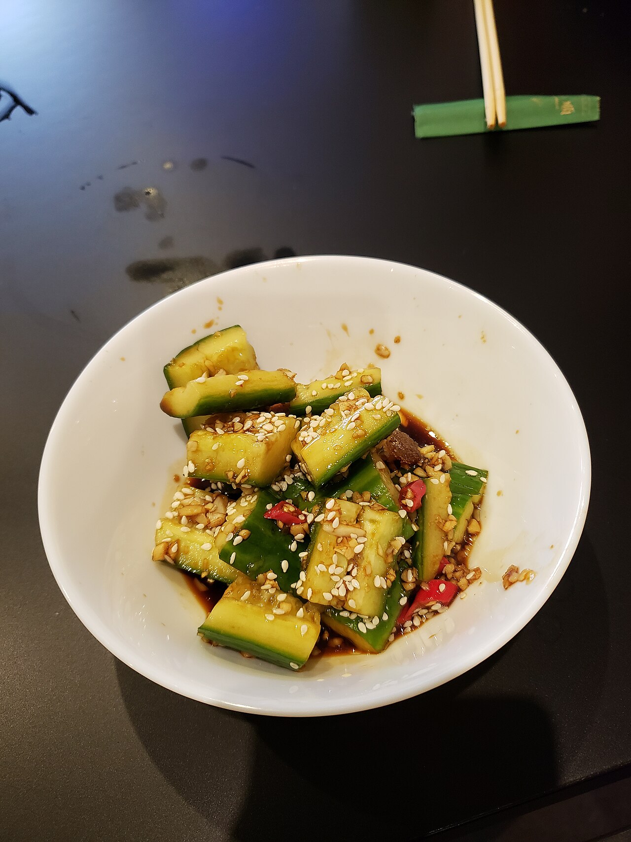 Smashed Cucumber Salad (Pai Huang Gua)